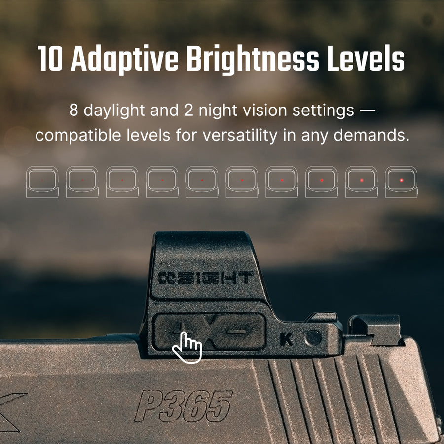 Osight K 6 MOA Red Dot Sight with RMSc Footprint and Side-Loading Battery
