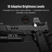 Osight C 3 MOA Dot & 32 MOA Circle MultiReticle System Red Dot Sight with Large Window and Side-Loading Battery
