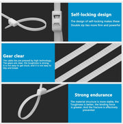 Handcuffs Cable Ties Double Locking Disposable Handcuffs