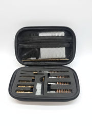 UNIVERSAL GUN CLEANING KIT WITH EXTENDABLE RODS AND BRASS BRUSHES