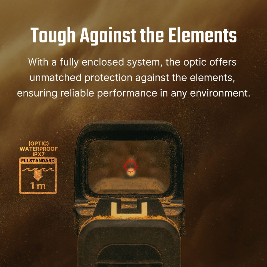 Osight SE RMSc Footprint Enclosed Red Dot Sight with Replaceable Battery