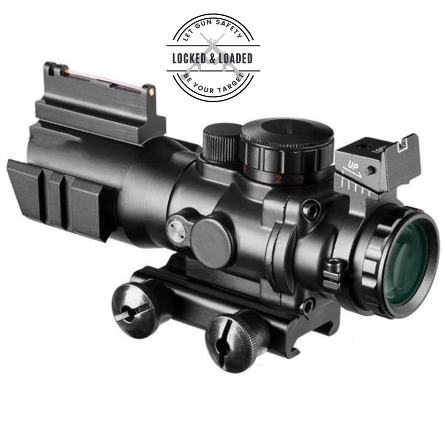 4x32 Scope with Fiber Optic Sight