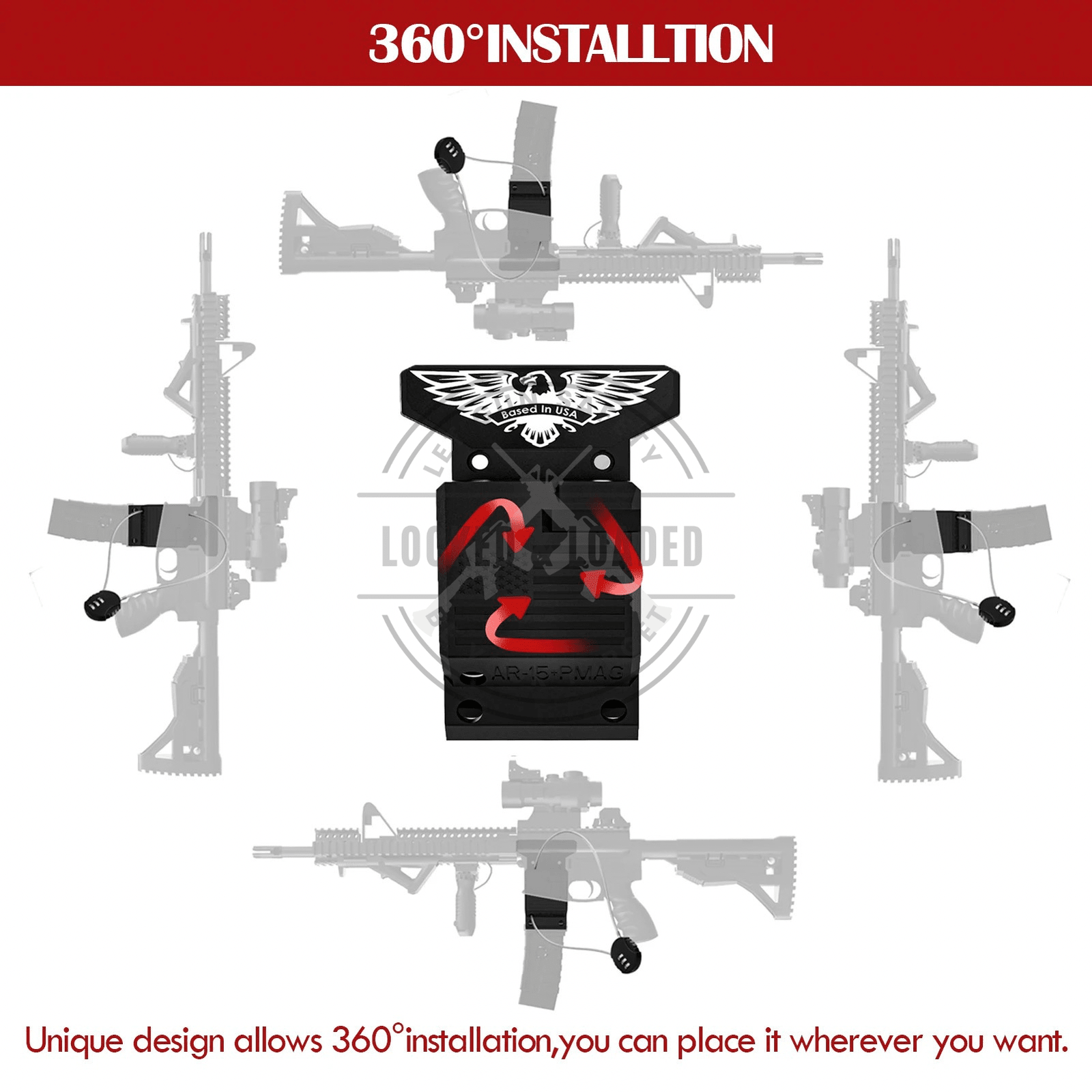 Wall Mount With Mag Storage AR's