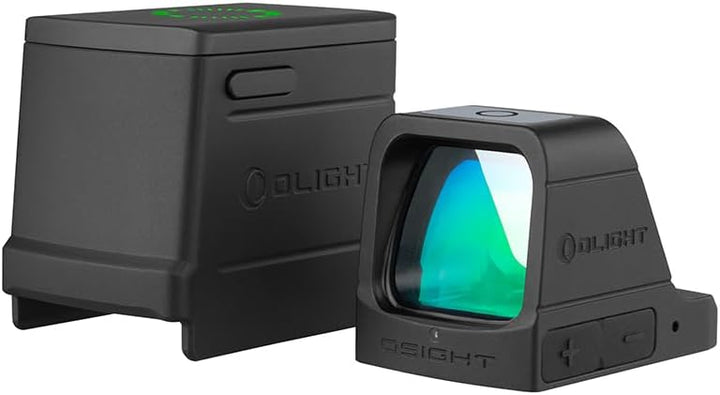 OLIGHT Osight 3 MOA Rechargeable Green Dot Open Reflex Sight with Charging Cover, Tactical Parallax-Free Sight, Picatinny Mount Compatible