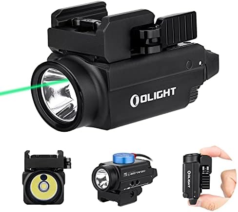 OLIGHT Baldr S 800 Lumens Compact Rail Mount Weaponlight with Green Beam and White LED Combo