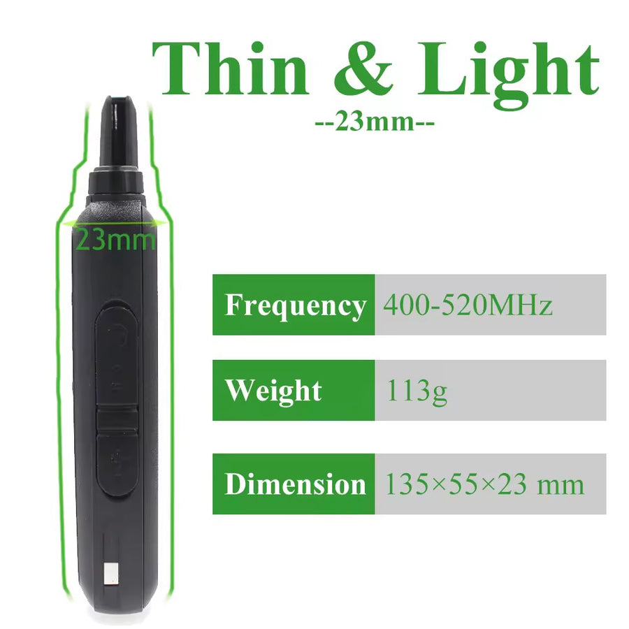 WLN KD-C1 Walkie Talkie Pair - 16CH UHF For Businesses / Hotels / Schools & Protocols