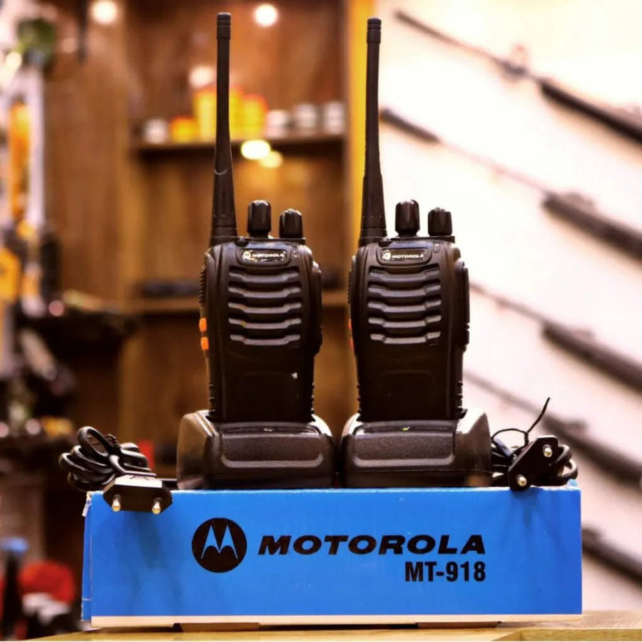 Motorola MT-918 Walkie Talkie Pair - 2 to 4 KM Range