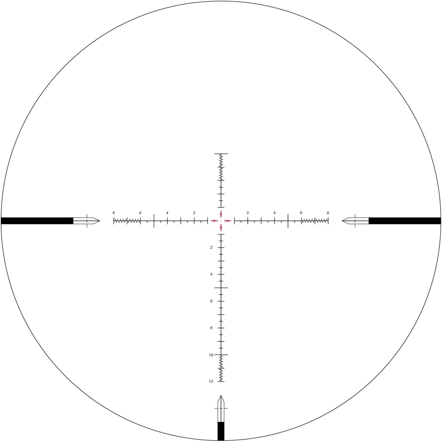 Arken Optics SH-4J 6-24X50 Rifle Scope FFP Illuminated Reticle with Zero Stop 34mm Tube