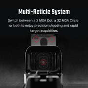 Osight SE RMSc Footprint Enclosed Red Dot Sight with Replaceable Battery