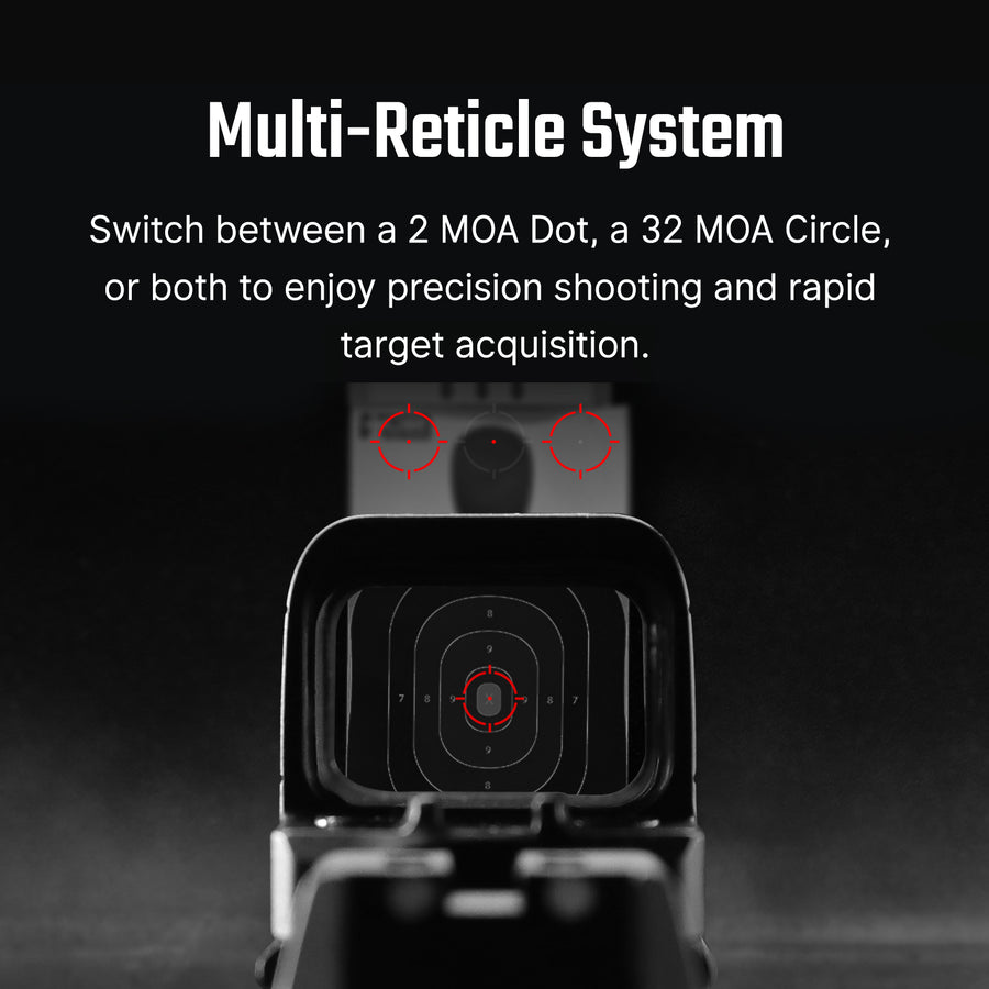 Osight SE RMSc Footprint Enclosed Red Dot Sight with Replaceable Battery