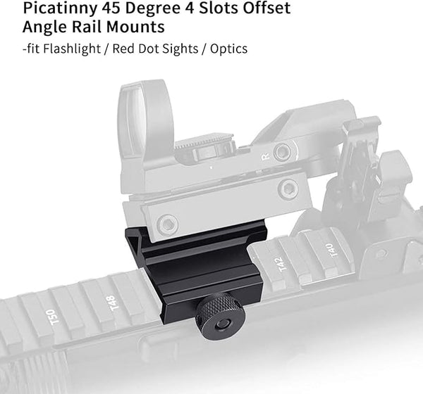Tactical 45 Degree Angle Offset Rail Mount