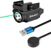 Olight Baldr Mini Tactical Flashlight with Green Laser Black and Tan Color