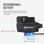 Olight Baldr RL Mini 600 Lumens LED LIGHT with Red Laser
