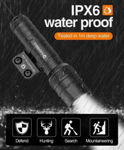 TOUGHSOUL Mlok Green Laser Tactical Flashlight 1250 Lumens with Remote Switch