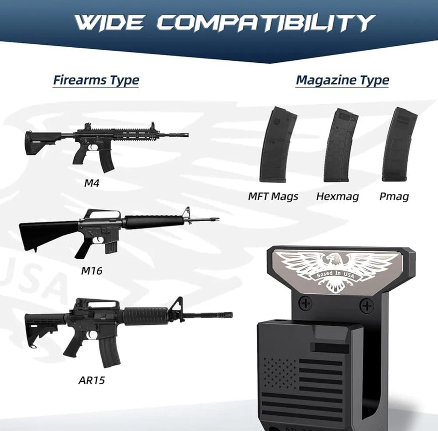 Wall Mount With Mag Holder for ARs