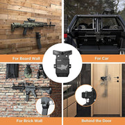 Gun Rack Wall Mount for 223/5.56 Rifle + Magazine, AR15