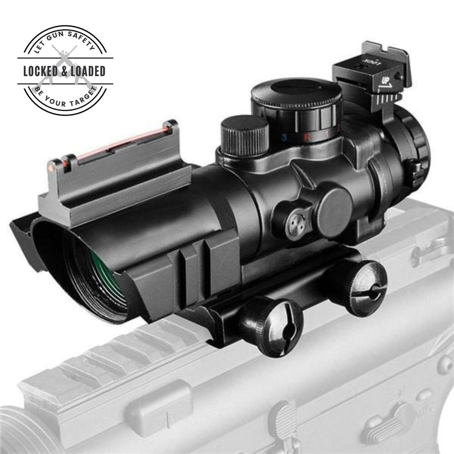 4x32 Scope with Fiber Optic Sight