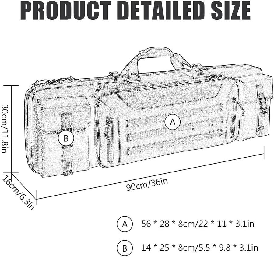 VOTAGOO TACTICAL Dual Rifle Bag 42”