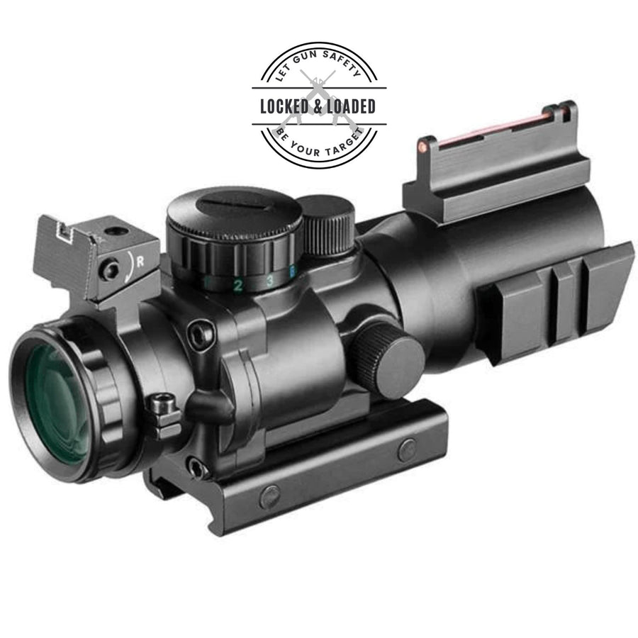 4x32 Scope with Fiber Optic Sight