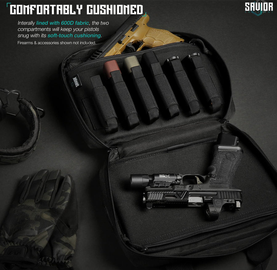 Savior Equipment Dual Pistol Bag MADE IN USA!