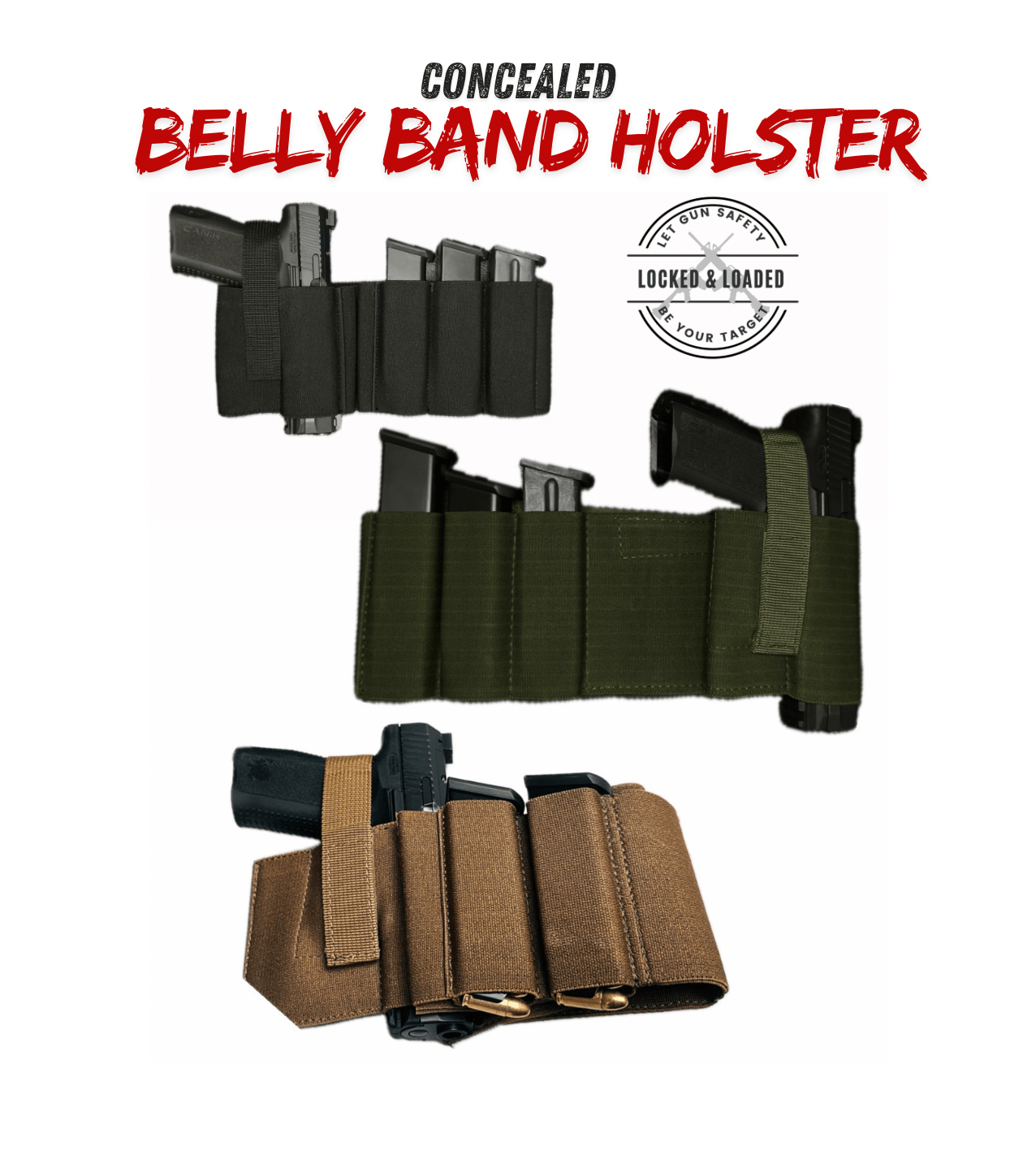 UNIVERSAL BELLY BAND HOLSTER
