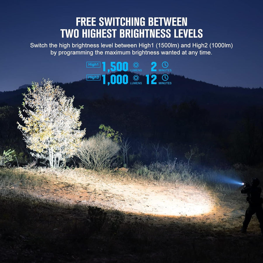 OLIGHT PL-3R Valkyrie Rechargeable Tactical Light, 1500 Lumens