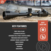 Athlon Optics Argos BTR 8-34X56 FFP IR ATMR MOA Reticle Riflescope