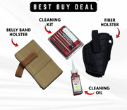 4 - IN - 1 DEAL | Belly Band - Fiber Holster - Imported Cleaning Kit - Cleaning Oil