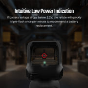 Osight C 3 MOA Dot & 32 MOA Circle MultiReticle System Red Dot Sight with Large Window and Side-Loading Battery