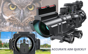 4x32 Scope with Fiber Optic Sight