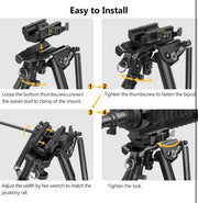 Imported Bipod with Quick Release Adapter
