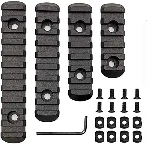 Mlok Picatinny Rail Adapters - Pack of 4