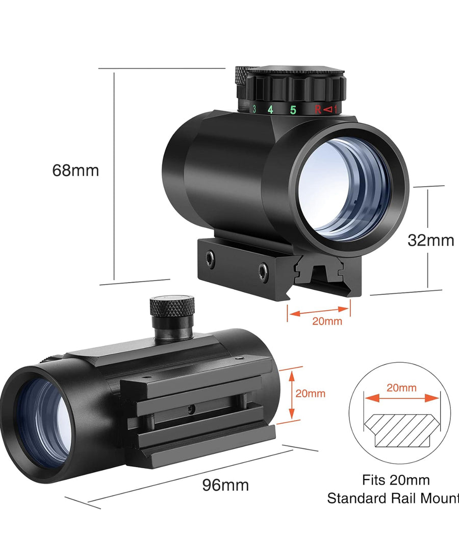 Reflex Sight with Red/Green Dot