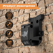 Gun Rack Wall Mount for 223/5.56 Rifle + Magazine, AR15 Rifle Wall Rack Runner Mount