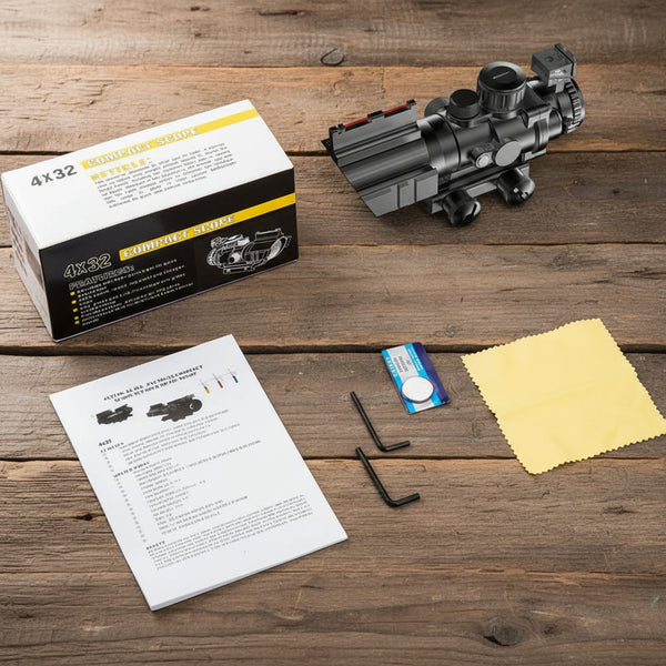 4x32 Scope with Fiber Optic Sight