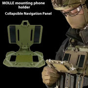 Tactical Molle Folded Navigation Board & Mobile Phone Holder for Vests