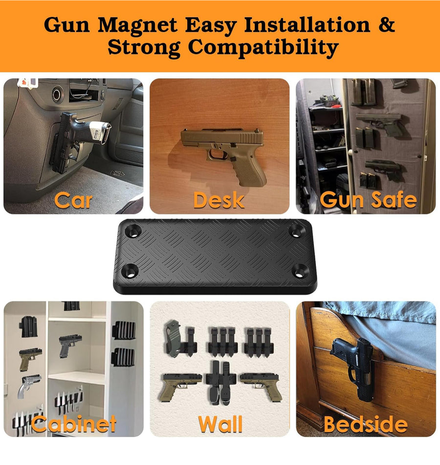 Rubber Coated Magnetic Mount with Tape
