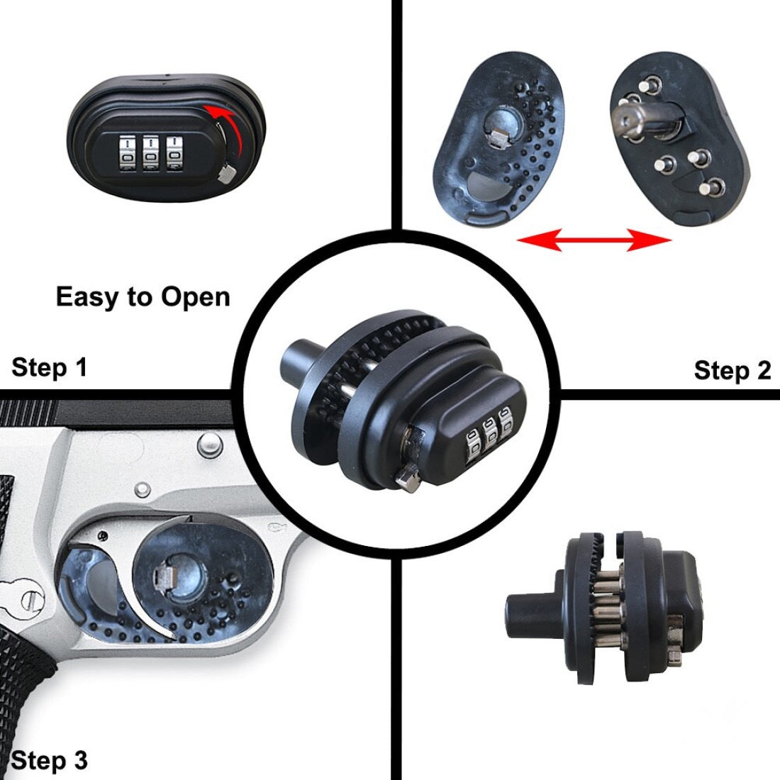 3 Digits Combination Trigger Lock – LOCKED N LOADED