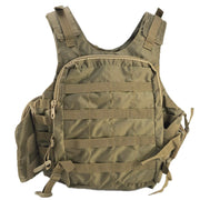 Elite Tac Combat Molle Vest - Desert