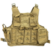 Elite Tac Combat Molle Vest - Desert