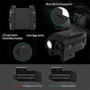 COMPACT RED LASER N FLASH COMBO - RECHARGEABLE