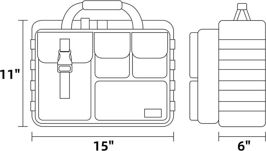 Tactical Molle Messenger Shoulder Bag Waterproof Nylon Combat Crossbody Backpack Multifunction Outdoor Bag