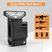 Gun Rack Wall Mount for 223/5.56 Rifle + Magazine, AR15 Rifle Wall Rack Runner Mount